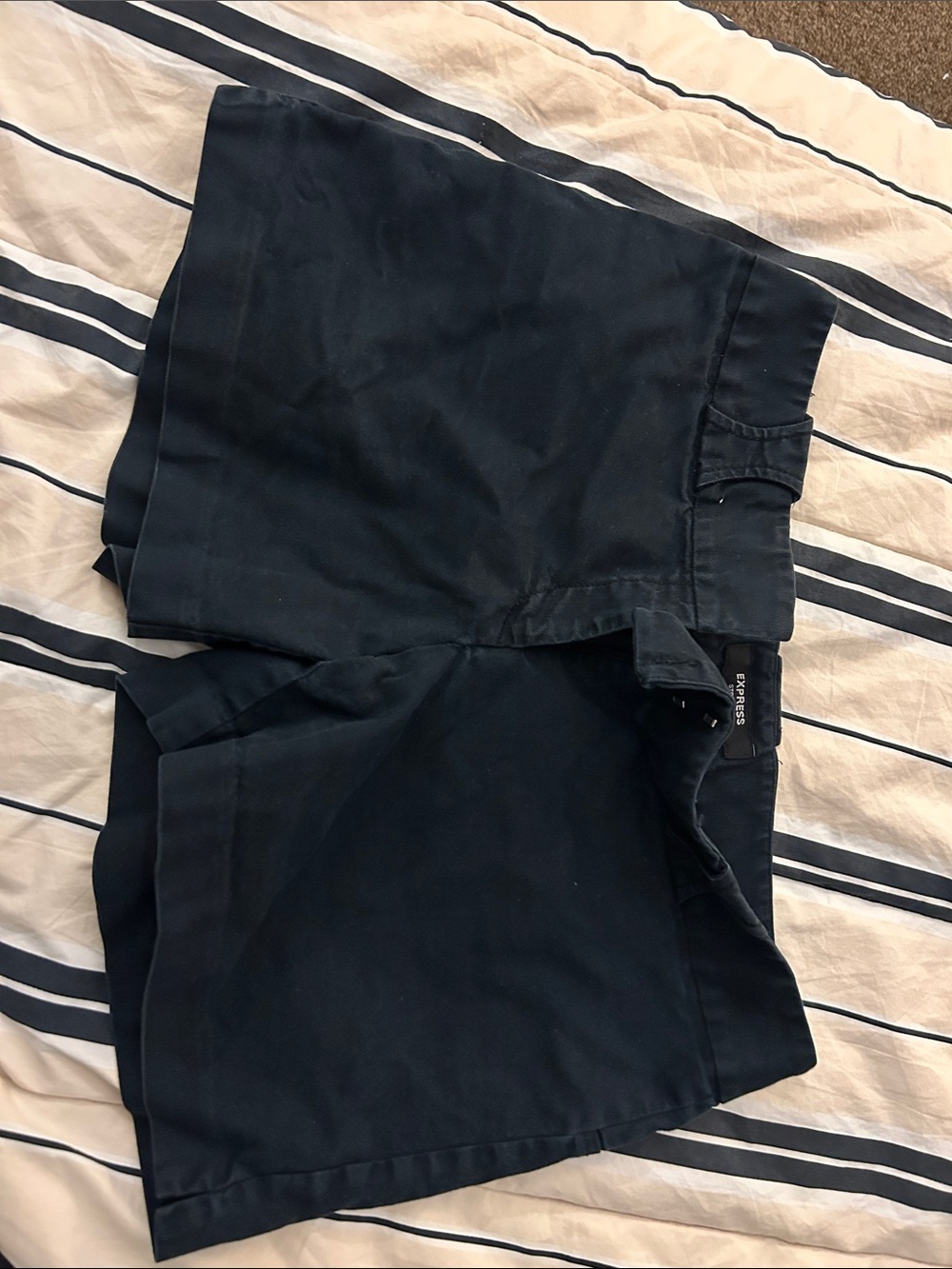 Navy blue stretch shorts